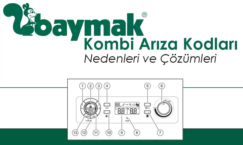 Baymak Kombi Arıza Kodları
